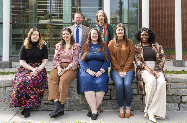 The team of students with directors. 