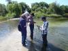 Fryar and students conduction hydrogeology research.